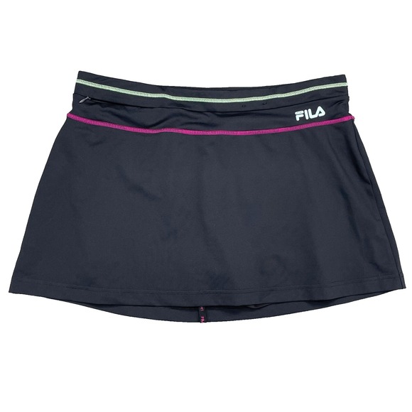 Fila Mini Tennis Skirt Women's Large Pink Y2k Golf Athleisure Outdoor Sportswear - Picture 1 of 11